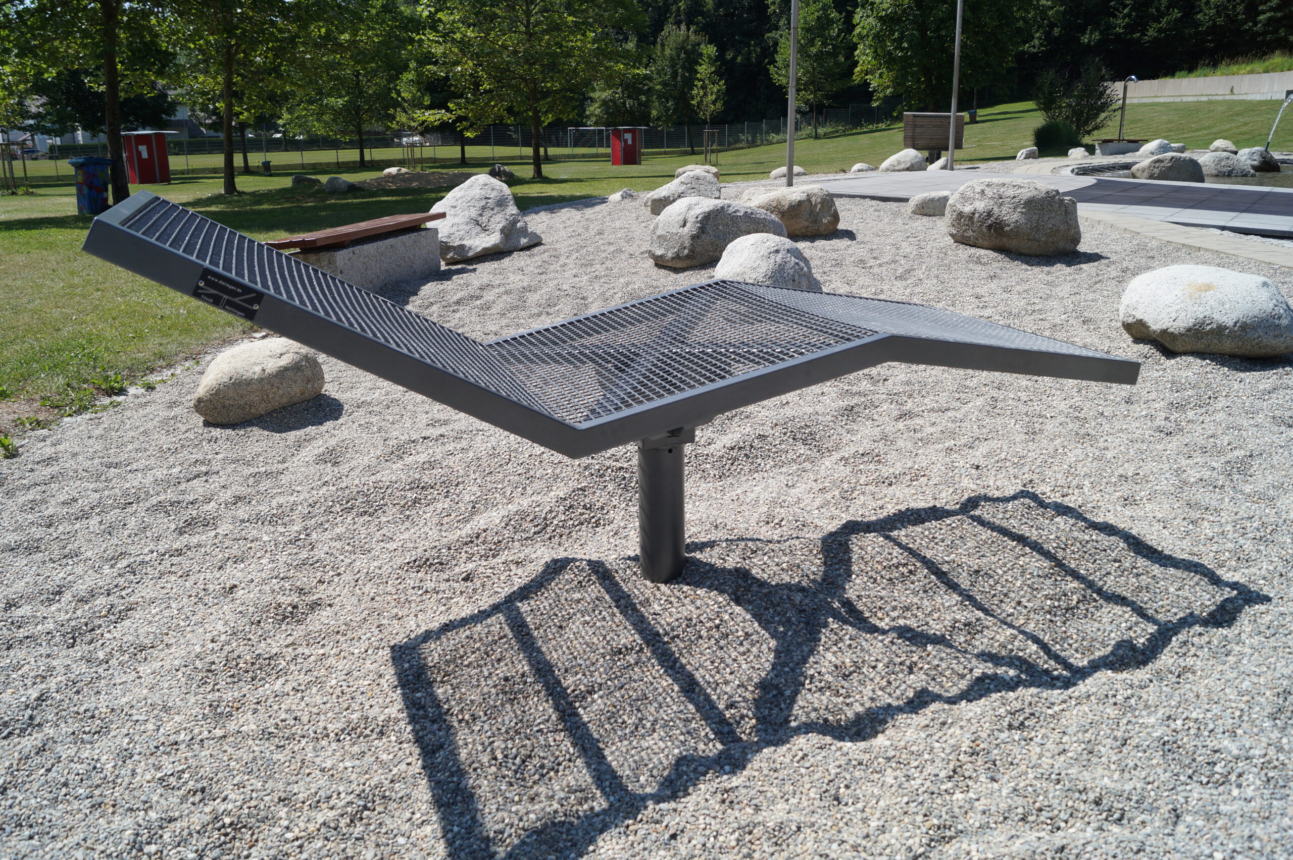 Die Liege Wannsee – Detailaufnahme Gestell